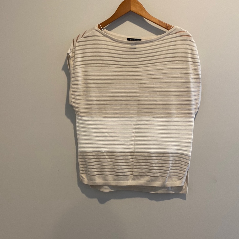 Tan and White striped tee